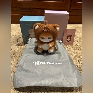 Mofusand Kiramekko Fluffy Kittens Collectible Plush Pendent Confirmed Brown Bear